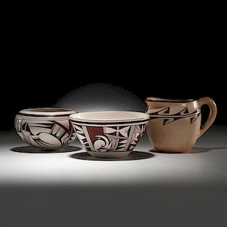 Paqua Naha (1890-1955), Joy Navasie (1919-2012), and Marianne Navasie (b. 1951) Hopi Pottery 