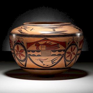 Rachel Sahmie Nampeyo (Hopi, b. 1956) Pottery Olla 