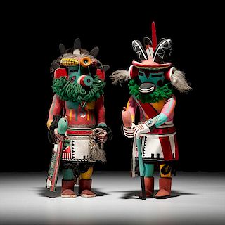 Hopi Chof and Rugan B Katsina Dolls From the Collection of John O. Behnken, Georgia 