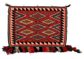 Navajo Germantown Sunday Saddle Blanket / Rug 
