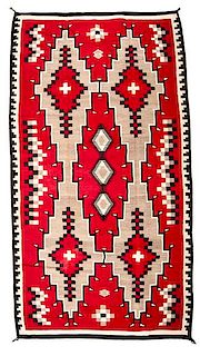 Mae Curley (Dine, 20th century) Navajo Room-size Klagetoh Weaving / Rug 