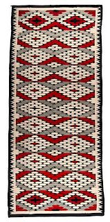 Navajo Room-size Western Reservation Weaving / Rug 