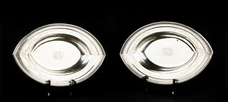 Pair of Bigelow, Kennard & Co Lozenge Serving Dishes