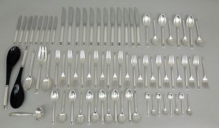 Towle "Laureate" Sterling Silver Flatware, 78 Pieces.