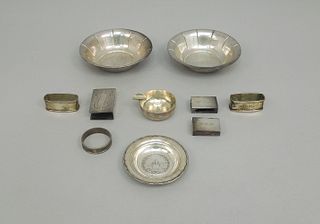 Group of Sterling Silver Small Tableware.