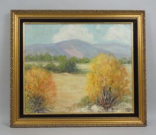 Ann Benedict Gram Oil on Canvas, Landscape.