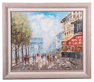 Impressionist Style Paris Scene