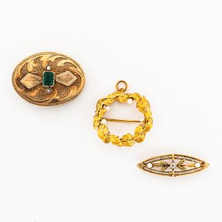 Group of Antique Gold Pins