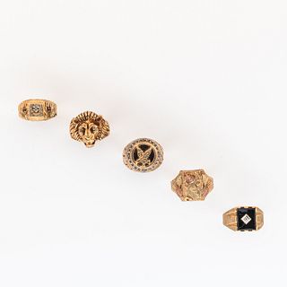 Group of Gold Rings