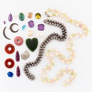 Group of Jewelry and Unmounted Gemstones