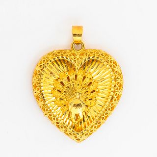 High Karat Gold Heart Pendant