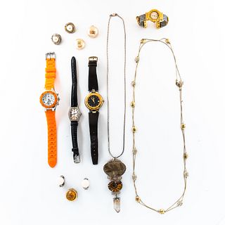 Group of Silver, Costume Jewelry, and Fashion Watches