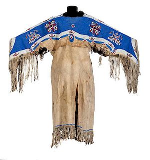Sioux Beaded Hide Dress 