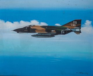 Aviation Art--Vietnam War Era F4 Phantom, by K.C. Holnz, 1977