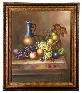 Modern Still Life Painting of Fruit