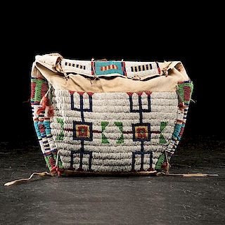 Sioux Beaded Hide Possible Bag 