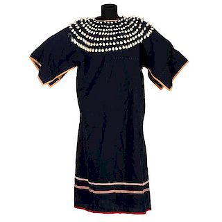 Northern Plains Wool Cowry Shell Dress 