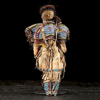 Sioux Beaded Hide Doll 