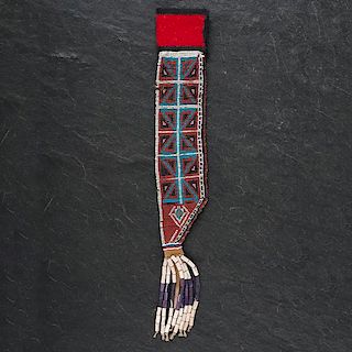 Anishinaabe [Ojibwe] Loom Beaded Knife Sheath 