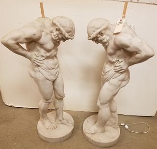 COSTUME ARMOUR INC PR RESIN ATLAS FIGURES- BASES FOR FLOOR LAMPS OR WHATEVER