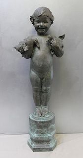 After Edith Baretto Parsons,"Duck Baby" Bronze