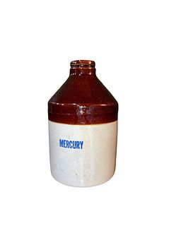 Vintage Mercury Pharmacy Crock Stamped 10 