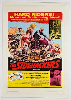 Vintage 1969 The Sidehackers Movie Poster
