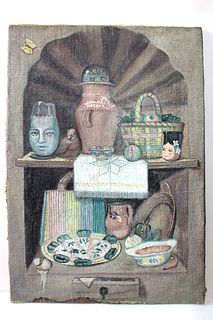 ''Cupboard with face and bird'' by José María de Servín          