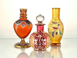 Three Moser Glass Articles