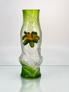 Moser Marquetry Vase