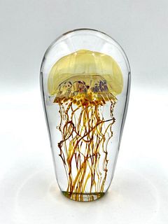 Rick Satava Jellyfish Art Glass Sculpture