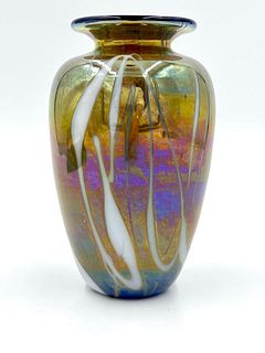 Stephen Fellerman Art Glass Vase