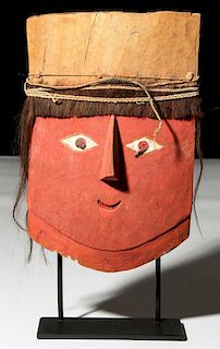 Pre-Columbian Chancay Mummy Mask (1000-1470 CE)