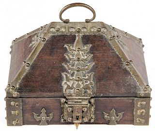 19th C. Wood Dowry Box, Kerala, India