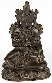 Antique Sino-Tibetan Bronze Buddha