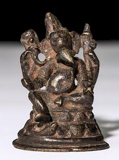 Antique Bronze Ganesh Statue, Bengal, India