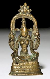 Bronze Buddha Statue, Pala Period (11/12th C)