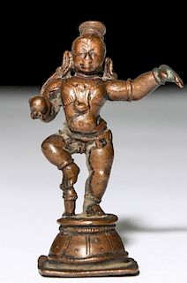 Bronze Dancing Krishna, Ca. 1800