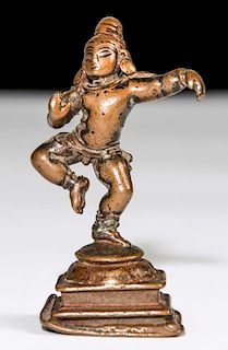 Bronze Dancing Krishna, Ca. 1800, India