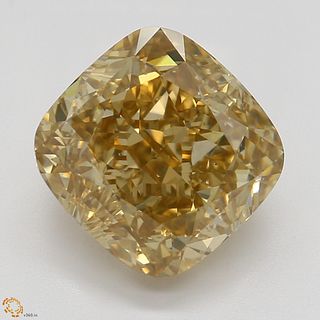 2.52 ct, Natural Fancy Orange-Brown Even Color, VS2, Cushion cut Diamond (GIA Graded), Appraised Value: $26,500 