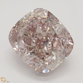 1.74 ct, Natural Fancy Brown Pink Even Color, SI1, Cushion cut Diamond (GIA Graded), Appraised Value: $127,700 