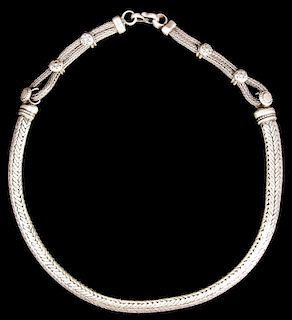 Vintage Tribal Silver Necklace