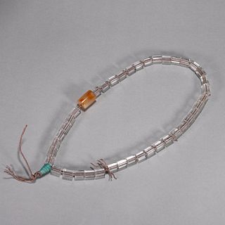 A string of crystal beads