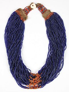 Massive Konyak Naga Glass Bead Necklace