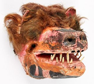 Vintage Mexican Mask, Cora People, Nayarit State