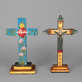 Pair of Crosses: Santa Librada, 1993 + Sagrado Corazón, 1998