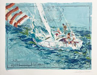 LeRoy Neiman - Nantucket Sailing