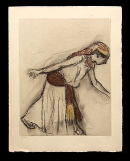 Edgar Degas - Ballerina from "Danse Dessin"