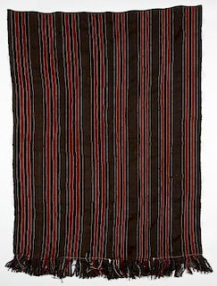 Striped Wool Blanket, Central Tibet