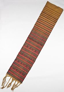 Kera: Woman's Sash or Belt, Bhutan: 94" x 21" (239 x 53 cm)